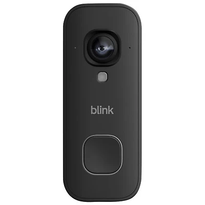Blink 2K+ Wired Wi-Fi Video Doorbell - Black