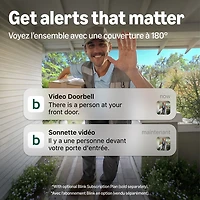 Blink 2K+ Wired Wi-Fi Video Doorbell - Black