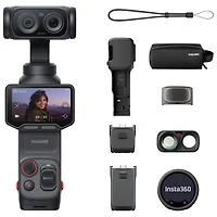 Ensemble Creator avec caméra d'action 8K standard Luna Ultra d'Insta360 - Noir cosmique