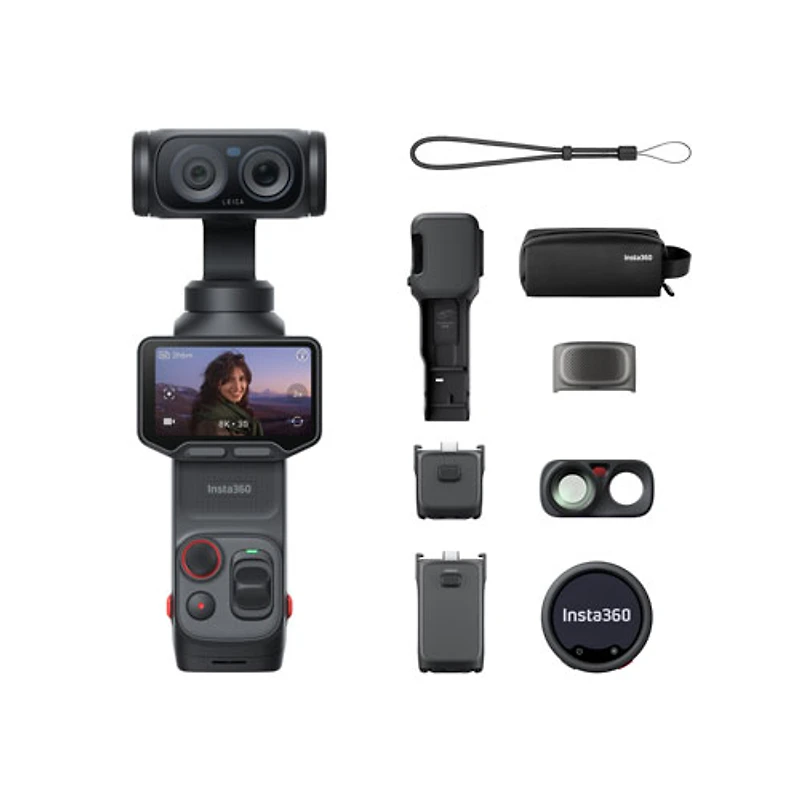 Ensemble Creator avec caméra d'action 8K standard Luna Ultra d'Insta360 - Noir cosmique