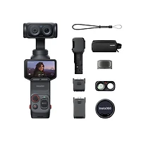 Ensemble Creator avec caméra d'action 8K standard Luna Ultra d'Insta360 - Noir cosmique
