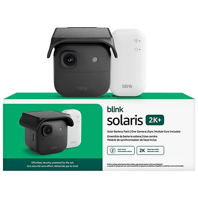 Blink Outdoor 2K+ Wi-Fi 2K IP Camera with Solaris Battery Pack - Black