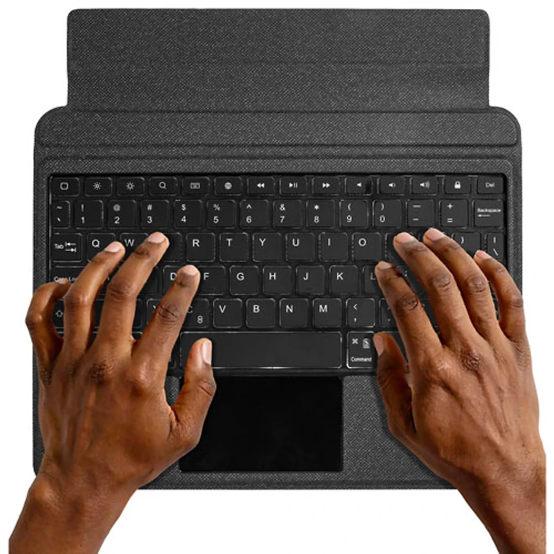 LOGiiX Folio Keyboard Case for iPad 11" (A16), iPad 10.9" (10th Gen), iPad Air 11", iPad Pro 11" - Black