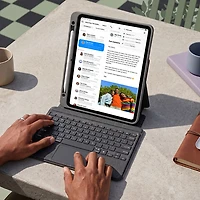 LOGiiX Folio Keyboard Case for iPad 11" (A16), iPad 10.9" (10th Gen), iPad Air 11", iPad Pro 11" - Black