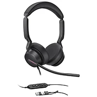 Yealink UH46 AI Noise Cancellation Wired Headset with Microphone - Black