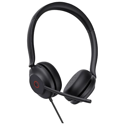 Yealink UH35 Mono Wired Headset with Microphone - Black