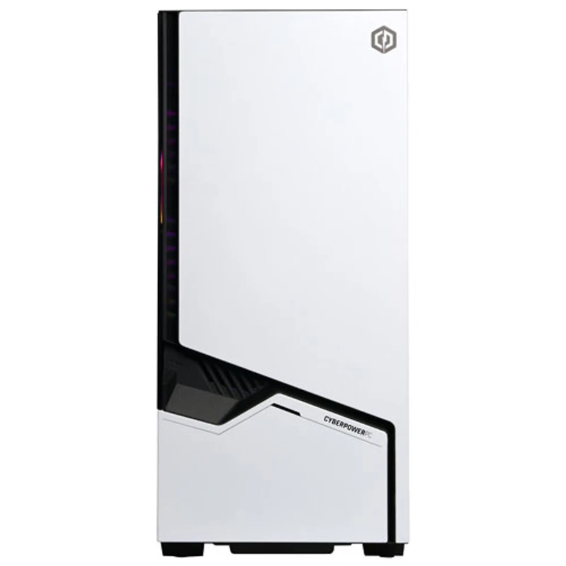 Ordinateur de jeu Gamer Supreme de CyberPowerPC - Blanc (Ryzen 7 8700F d'AMD/Mémoire vive 32 Go/SSD 2 To/RTX 9060 XT/Win11) - Anglais