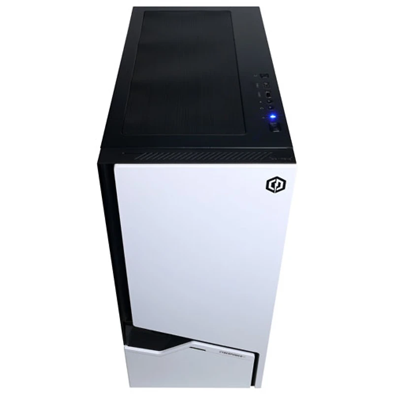 Ordinateur de jeu Gamer Supreme de CyberPowerPC - Blanc (Ryzen 7 8700F d'AMD/Mémoire vive 32 Go/SSD 2 To/RTX 9060 XT/Win11) - Anglais