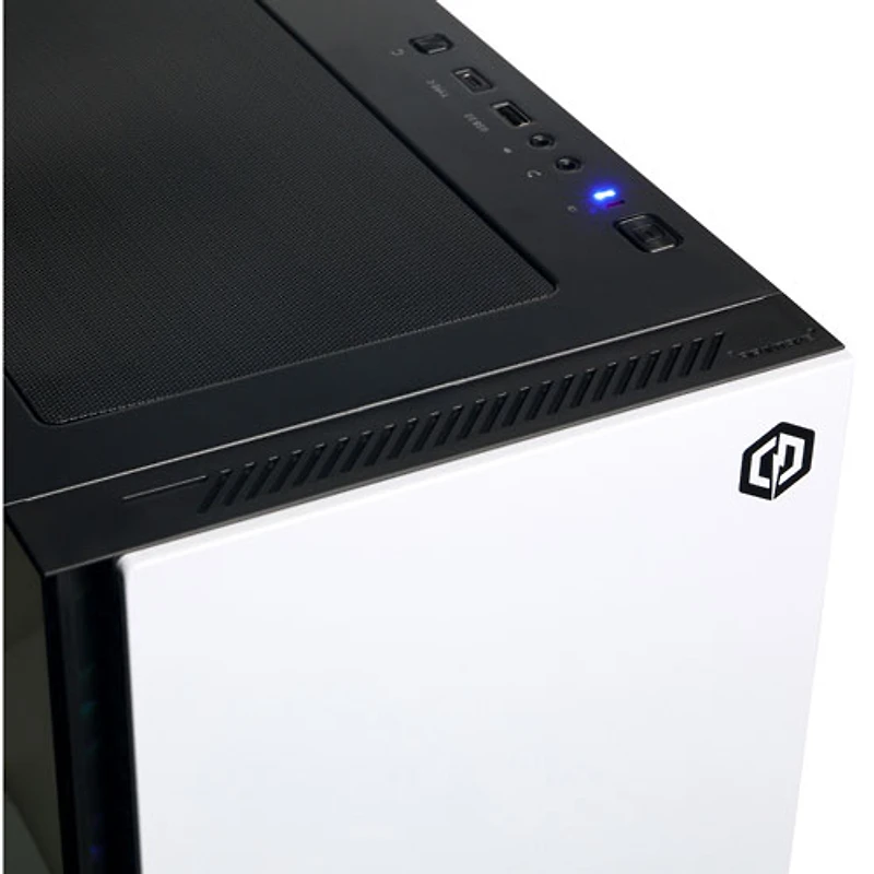 Ordinateur de jeu Gamer Supreme de CyberPowerPC - Blanc (Ryzen 7 8700F d'AMD/Mémoire vive 32 Go/SSD 2 To/RTX 9060 XT/Win11) - Anglais