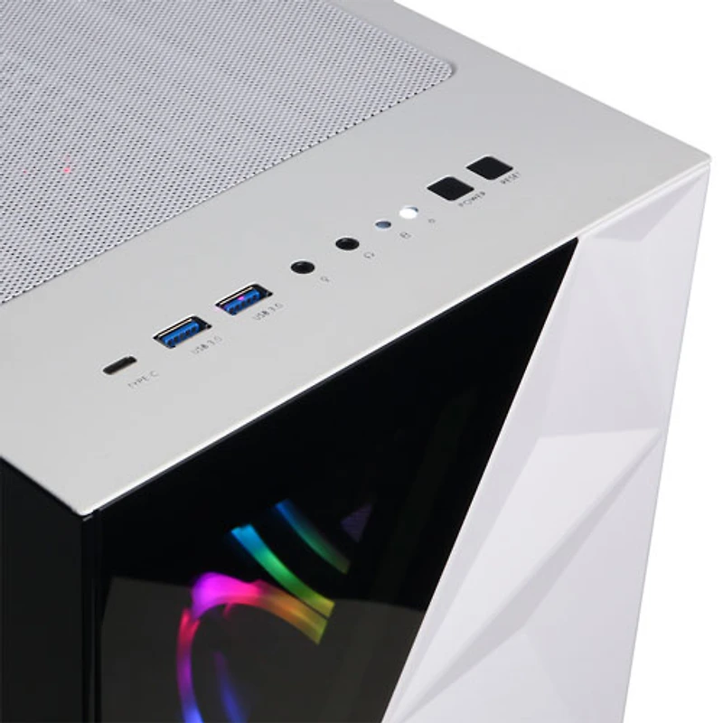 Ordinateur de jeu Gamer Master de CyberPowerPC - Blanc (Ryzen 7 9700X d'AMD/RAM 16 Go/SSD 1 To/GeForce RTX 5060 Ti/Win11) - Anglais