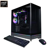 Ordinateur de jeu Gamer Supreme de CyberPowerPC (Ryzen 7 9700X d'AMD/Mémoire vive 32 Go/SSD 2 To/Radeon RX 9060 XT/Windows 11) - Anglais