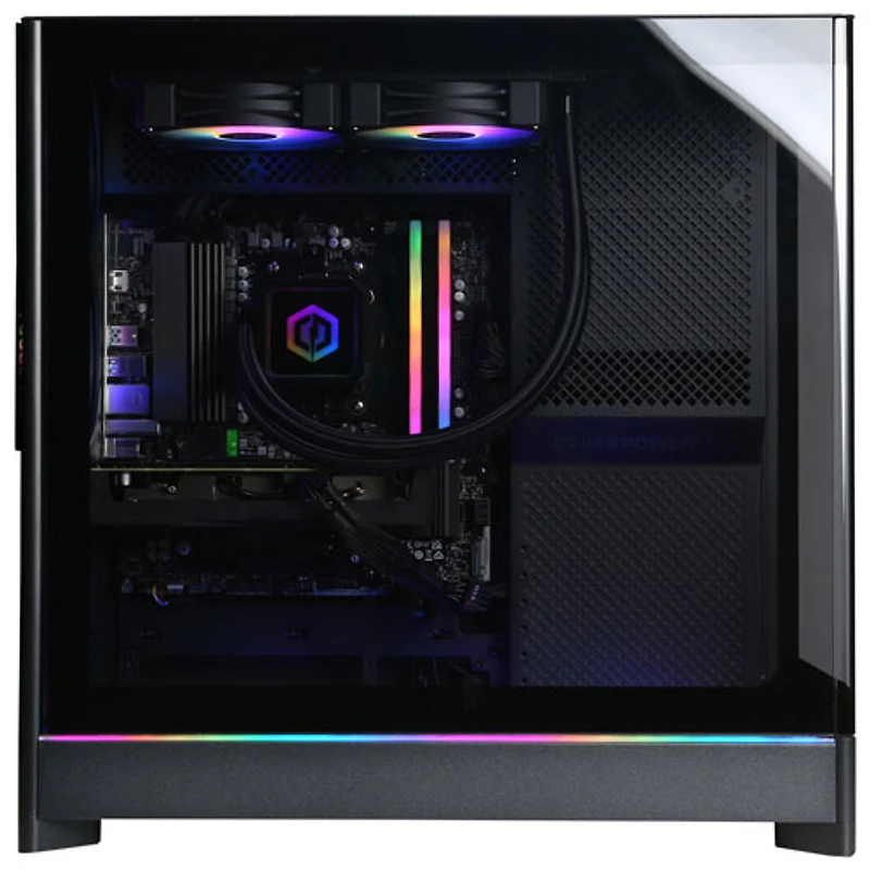 Ordinateur de jeu Gamer Supreme de CyberPowerPC (Ryzen 7 9700X d'AMD/Mémoire vive 32 Go/SSD 2 To/Radeon RX 9060 XT/Windows 11) - Anglais