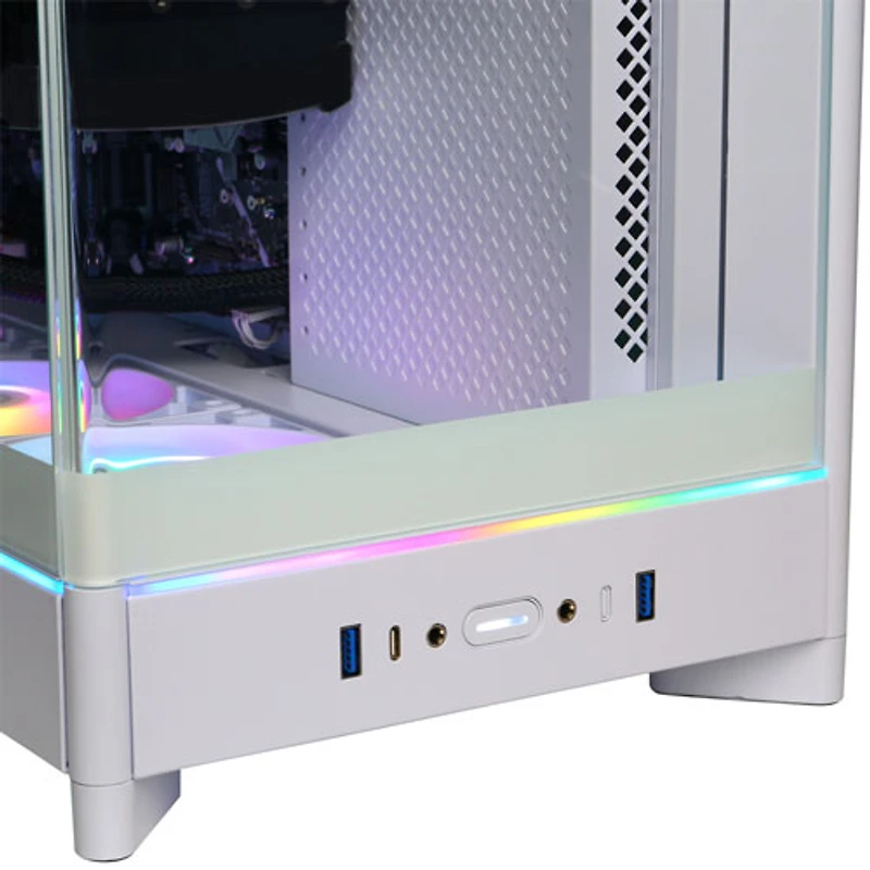 Ordinateur de jeu Gamer Supreme de CyberPowerPC - Blanc (Ryzen 9 9900X d'AMD/Mémoire vive 32 Go/SSD 2 To/Radeon RX 9070 XT/Win11) - Anglais