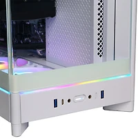 Ordinateur de jeu Gamer Supreme de CyberPowerPC - Blanc (Ryzen 9 9900X d'AMD/Mémoire vive 32 Go/SSD 2 To/Radeon RX 9070 XT/Win11) - Anglais