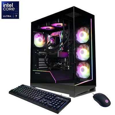 Ordinateur de jeu Gamer Supreme de CyberPowerPC (Core Ultra 7 265KF d'Intel/Mémoire vive 32 Go/SSD 2 To/GeForce RTX 5070/Windows 11) - Anglais
