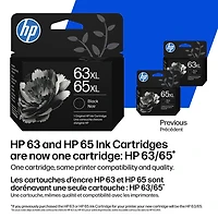 Cartouche d'encre noire 63XL/65XL de HP (B7RT5AN)
