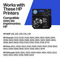 Cartouche d'encre noire 63XL/65XL de HP (B7RT5AN)