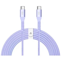 LOGiiX Vibrance XL 3m (9.84 ft.) Braided USB-C to USB-C Cable (LGX-13883) - Lavender