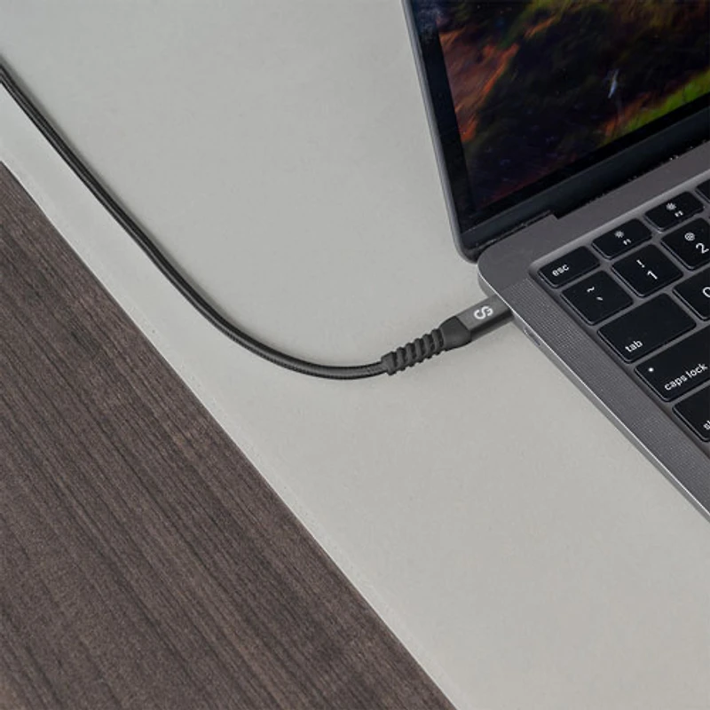 LOGiiX Vibrance XL 3m (9.84 ft.) Braided USB-A to USB-C Cable (LGX-14086) - Black