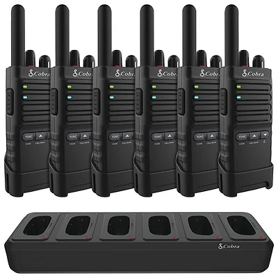 Radios bidirectionnelles SRF de Cobra - Ensemble de 6 (CBRPX650BCH6)