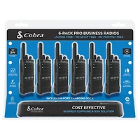 Radios bidirectionnelles SRF de Cobra - Ensemble de 6 (CBRPX650BCH6)