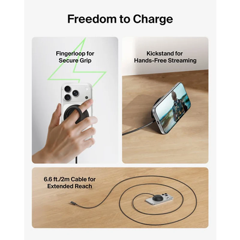 Belkin 25W Qi2 Wireless Charging Pad - Black