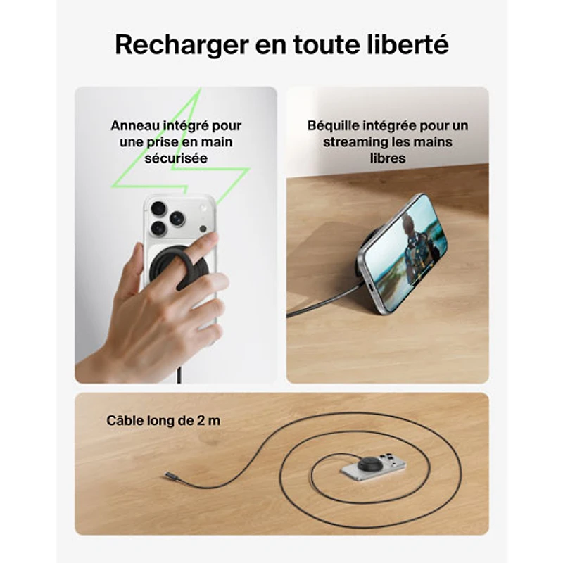 Belkin 25W Qi2 Wireless Charging Pad - Black