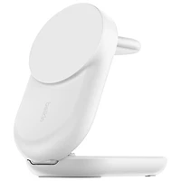 Belkin 3-in-1 25W Qi2 Wireless Charging Station with MagSafe - White