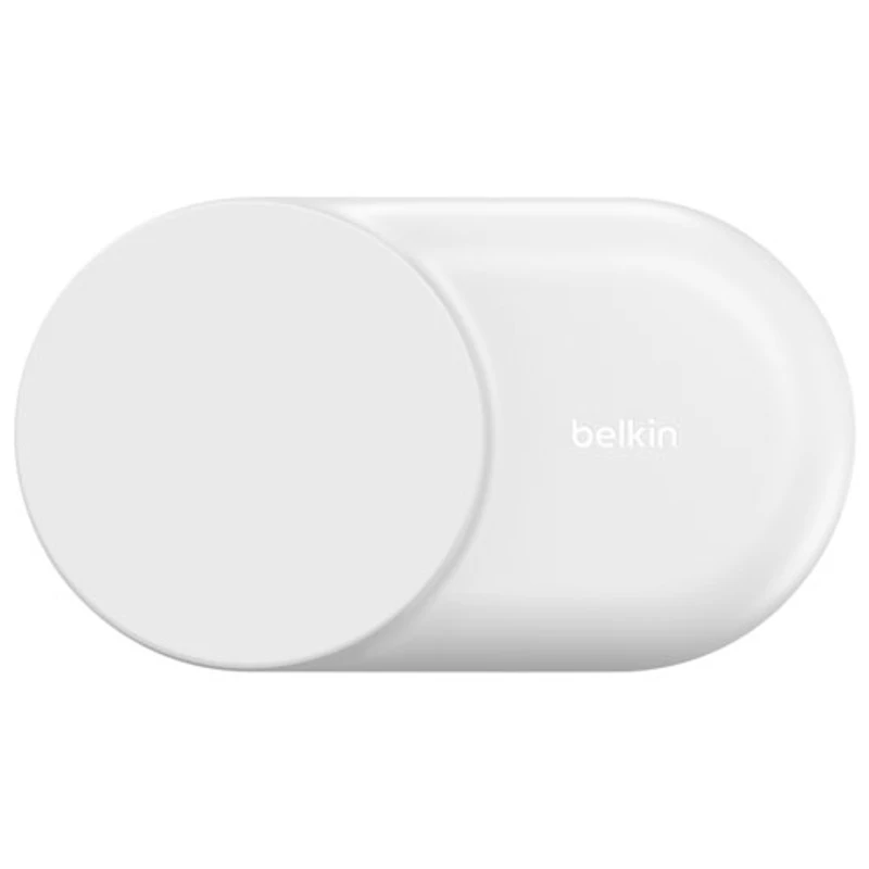 Belkin 3-in-1 25W Qi2 Wireless Charging Station with MagSafe - White