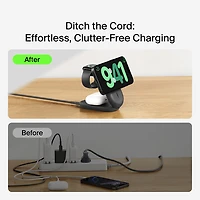 Belkin 3-in-1 25W Qi2 Wireless Charging Station with MagSafe - Black