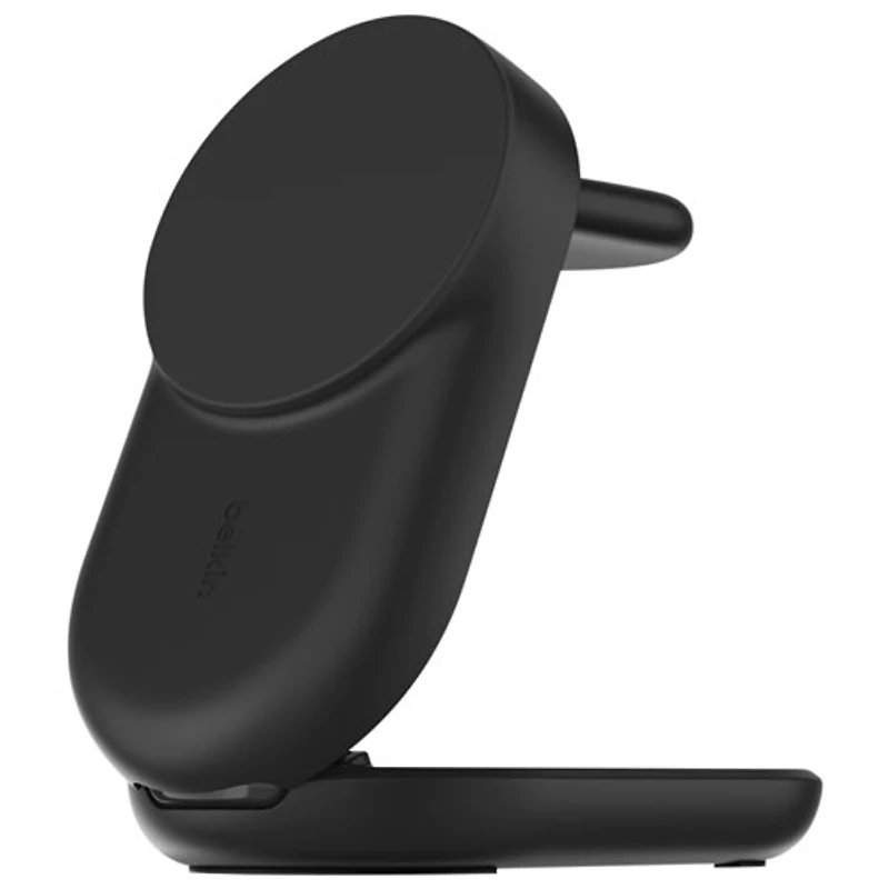 Belkin 3-in-1 25W Qi2 Wireless Charging Station with MagSafe - Black