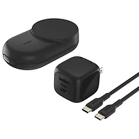 Belkin 3-in-1 25W Qi2 Wireless Charging Station with MagSafe - Black