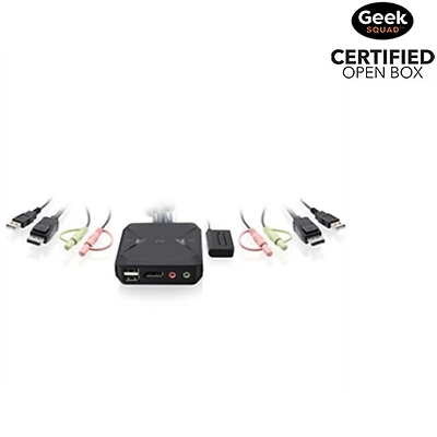 Open Box - IOGEAR 2-Port USB DisplayPort Cable KVM Switch