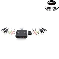 Open Box - IOGEAR 2-Port USB DisplayPort Cable KVM Switch