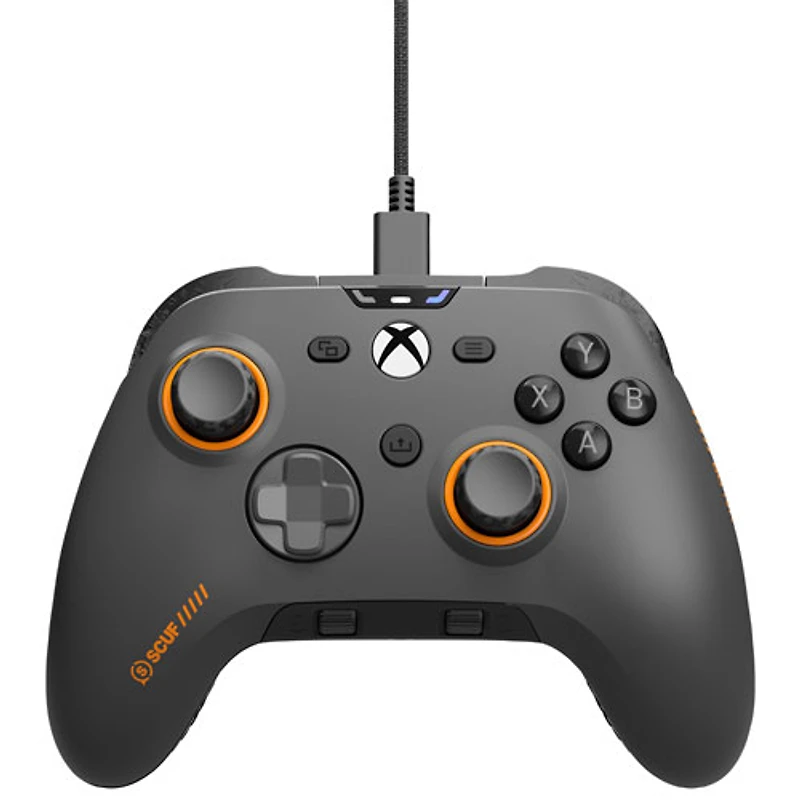 Manette avec fil performante avec magnétorésistance TMR Valor de SCUF pour Xbox Series X|S - Gris acier