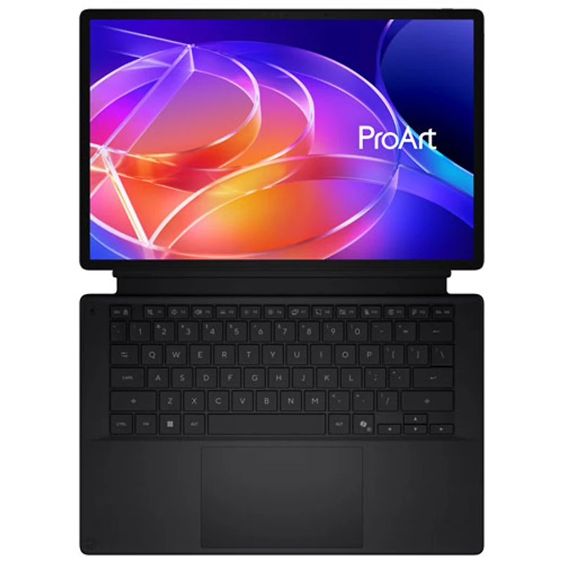 Portable tactile 2-en-1 14 po ProArt PZ14 d'ASUS - Noir nano (Snapdragon X2 Elite X2E88100/RAM 32 Go/SSD 1 To/Win 11)