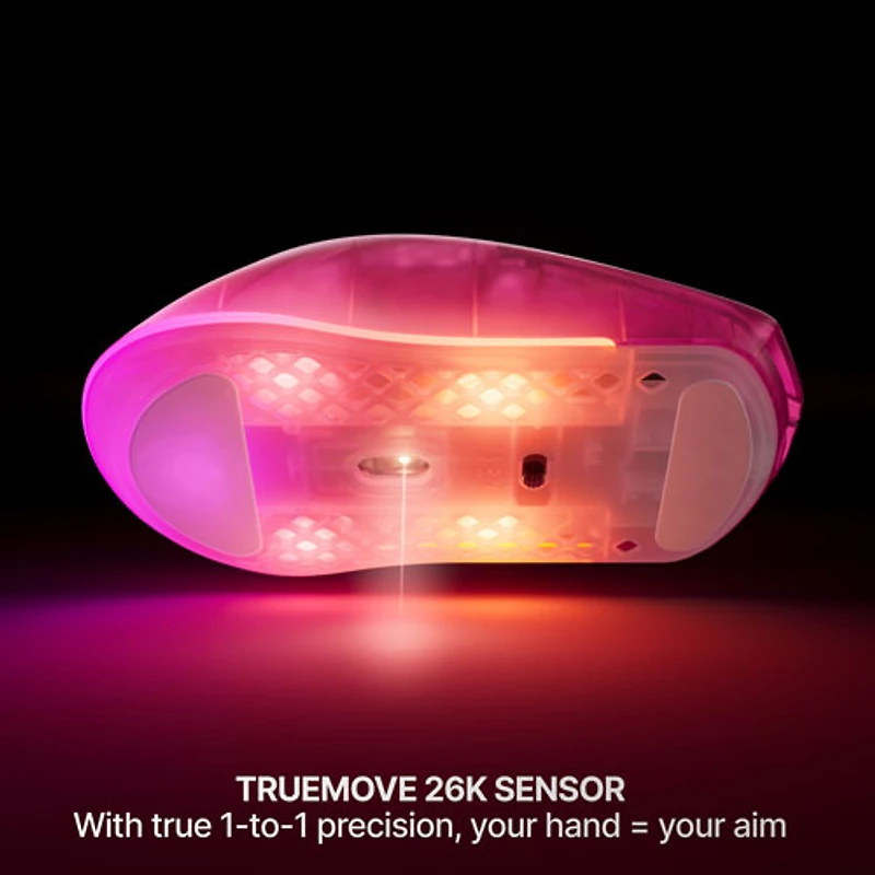 Souris de jeu Bluetooth de 26 000 ppp Aerox 3 de 2e génération de SteelSeries - Magenta