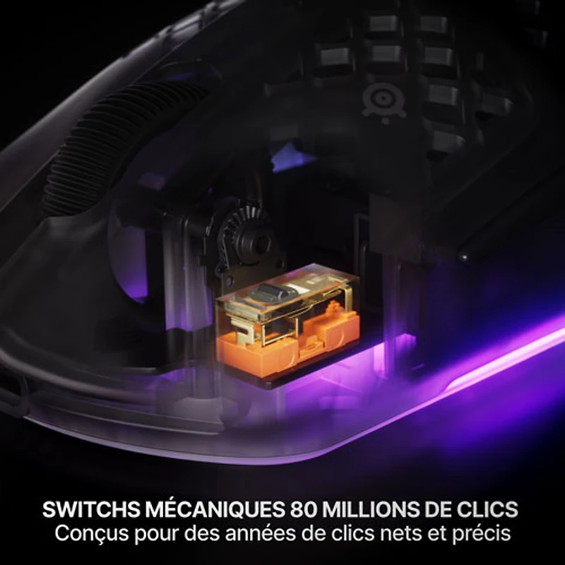 Souris de jeu Bluetooth de 26 000 ppp Aerox 3 de 2e génération de SteelSeries - Shadow