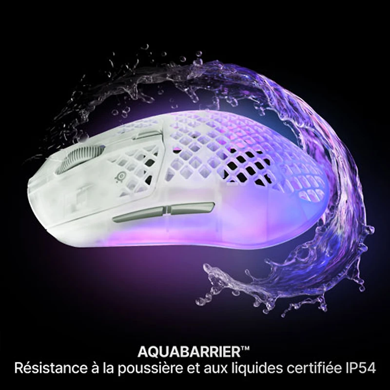 Souris de jeu Bluetooth de 26 000 ppp Aerox 3 de 2e génération de SteelSeries - Shadow