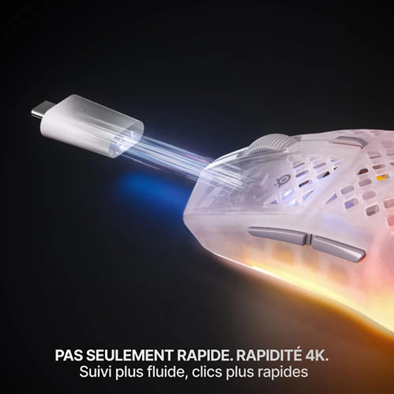 Souris de jeu Bluetooth de 26 000 ppp Aerox 3 de 2e génération de SteelSeries - Shadow