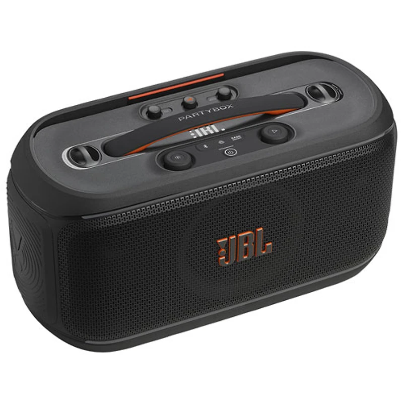 JBL PartyBox On-The-Go 2 Plus Splashproof Bluetooth Wireless Speaker - Black
