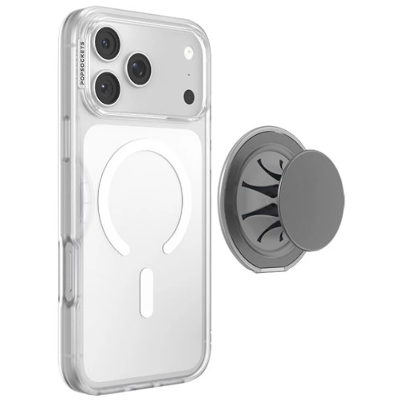 Prise extensible universelle MagSafe Low-Pro pour cellulaire de PopSockets - Gris foncé