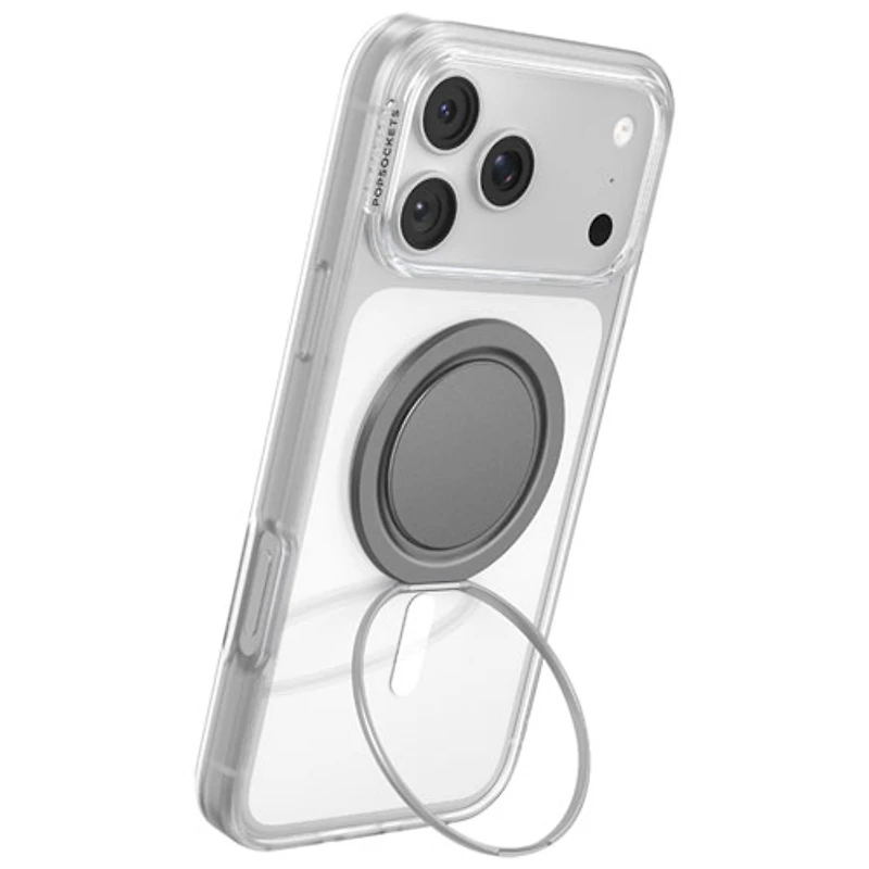 Prise extensible universelle MagSafe Low-Pro pour cellulaire de PopSockets - Gris foncé