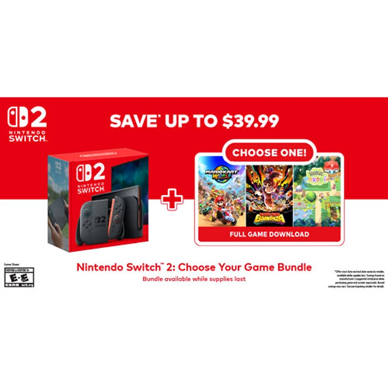 Nintendo Switch 2 Choose Your Game Bundle