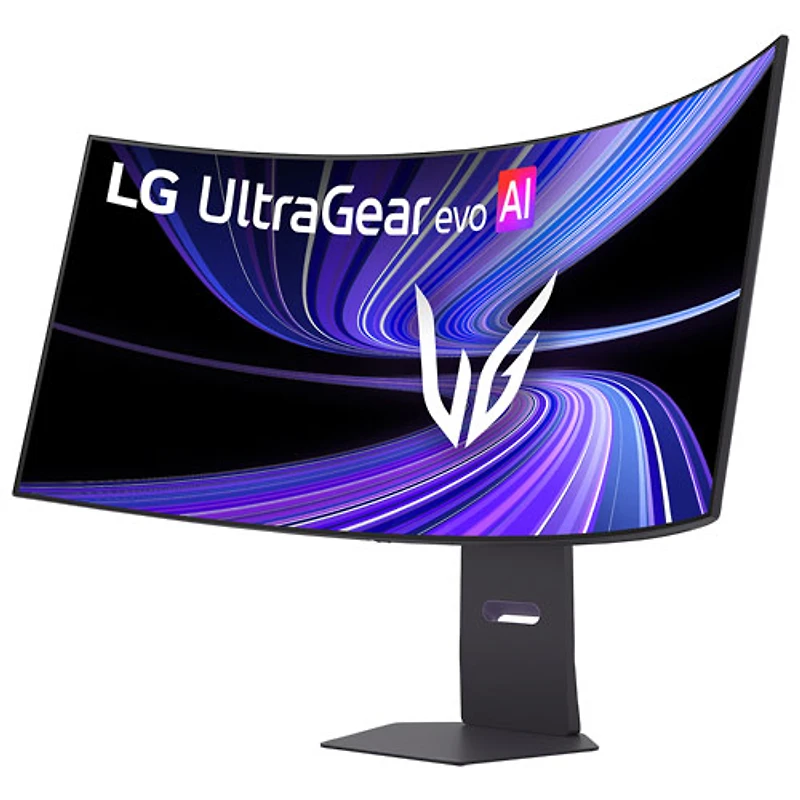 Moniteur de jeu incurvé DELO 5K 165 Hz GàG 0,03 ms G-Sync FreeSync UltraGear evo AI de 45 po de LG (45GX950B) - Noir
