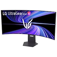 Moniteur de jeu incurvé DELO 5K 165 Hz GàG 0,03 ms G-Sync FreeSync UltraGear evo AI de 45 po de LG (45GX950B) - Noir