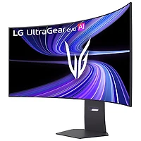 Moniteur de jeu incurvé DELO 5K 165 Hz GàG 0,03 ms G-Sync FreeSync UltraGear evo AI de 45 po de LG (45GX950B) - Noir