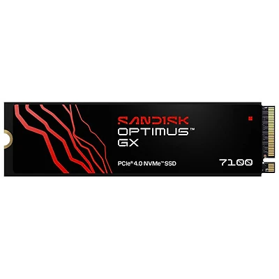 Disque SSD interne NVMe PCI-e Gen 4.0 1 To Optimus GX 7100 de Sandisk (SDSP71100TAT-000E0)