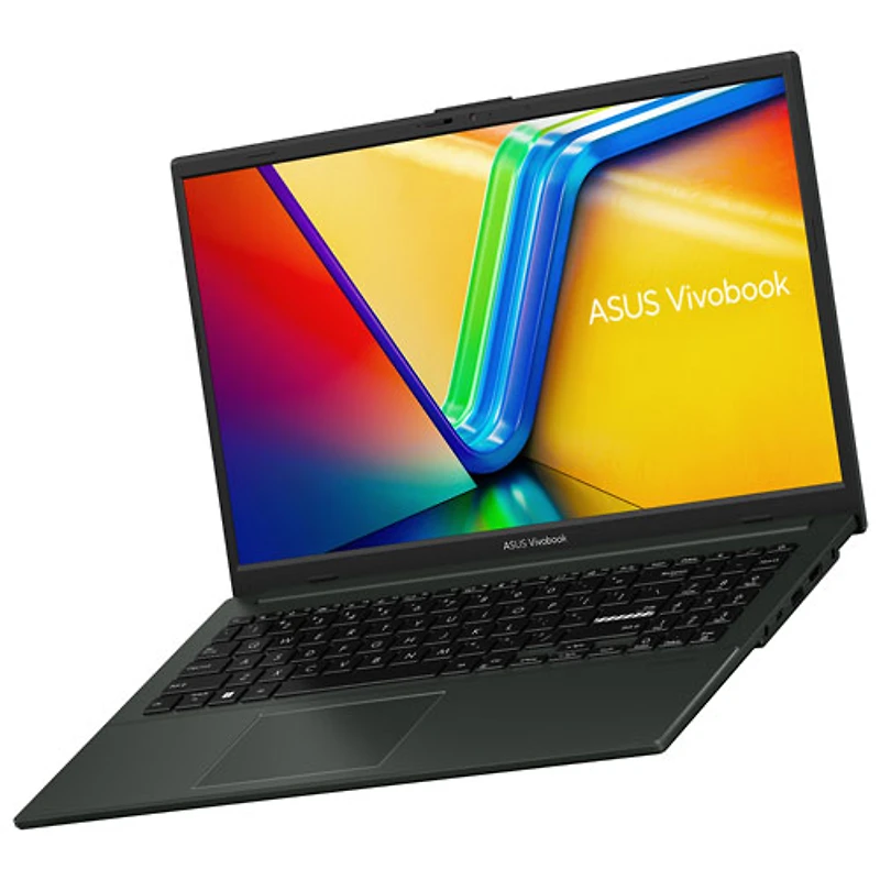 ASUS Vivobook Go 15 15.6" Laptop - AMD Athlon Silver 10 - 8GB LPDDR5 - 128GB SSD - Windows 11 Home - Mixed Black - w/ 1 year of Microsoft 365