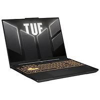 Portable de jeu 16 po TUF Gaming F16 d'ASUS - Gris méca (Core 5 205H Intel/RAM 16 Go/SSD 512 Go/GeForce RTX 3050/Windows 11)